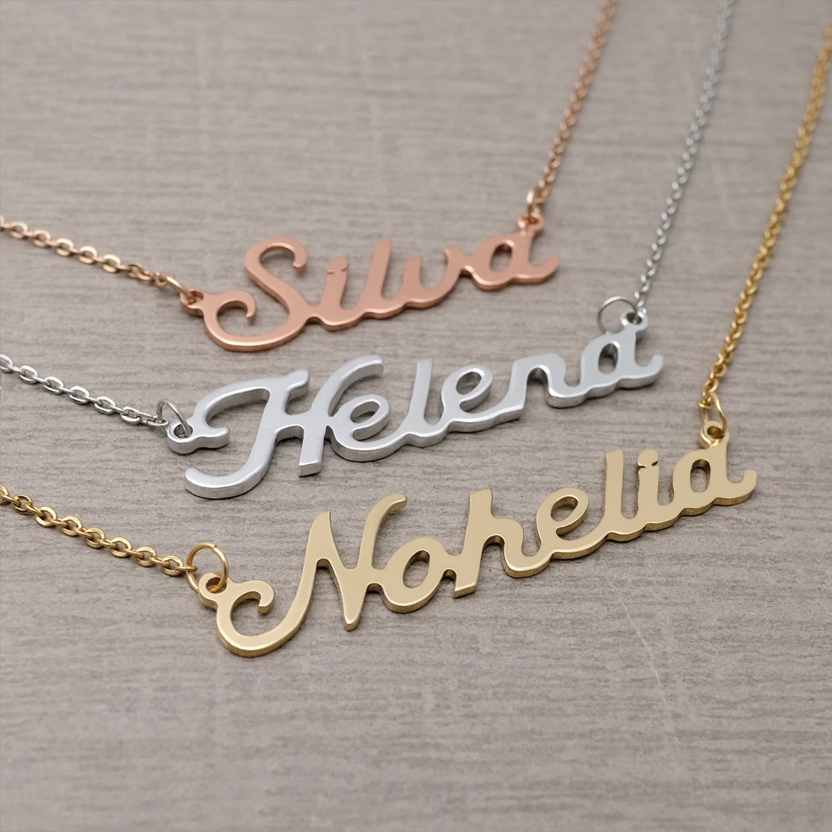 Cheap custom nameplate necklace sale
