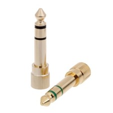 6.35mm to 3.5mm Adapter Gold Plated 6.35 Male to 3.5 Female Plug Converter