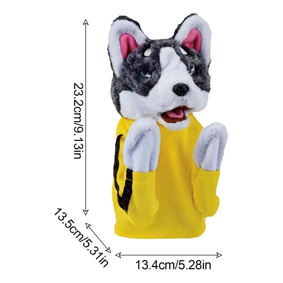 2024 Plush Husky Vocal Hand Puppet Battle Interactive Toy Funny Boxing Dog*Doll✨ - Image 3 of 4