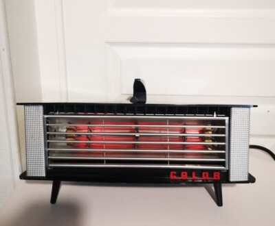 Radiateur Portatif Vintage Calor Années 50 – Modèle KOD – Fonctionnel Gris Aluminium
