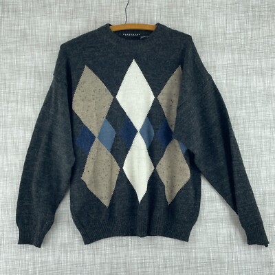Consensus sportswear wool alpaca crew neck Sweater Pullover Mens M 3894