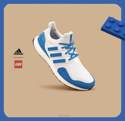*SPECIAL* adidas UltraBoost x  Running Shoes, Size 9, White/Blue Shoes adidas ULTRABOOST DNA X LEGO COLORS - Top4Running.com main image 3
