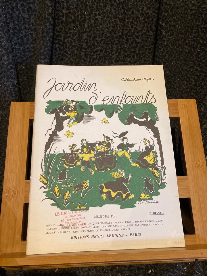Jardin d'enfants Recueil de pièces pour piano partitions éd. Lemoine 1er recueil - Photo 1/1