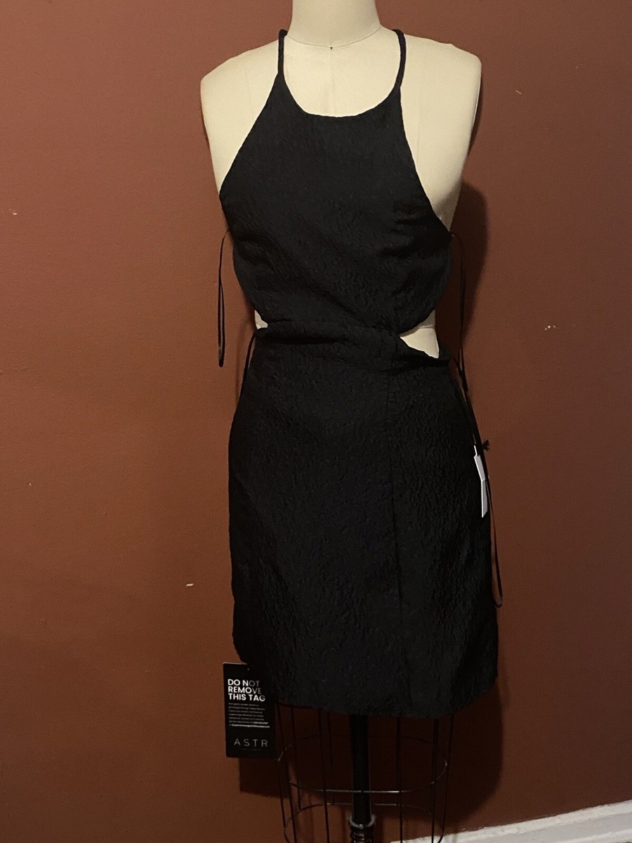 ASTR The Label Bodycon Dress w/ Cutouts Sleeveless Black Womens Sz XS New Woman ASTR The Label Bodycon Dress w/ Cutouts Sleeveless Black Womens Sz XS New Woman