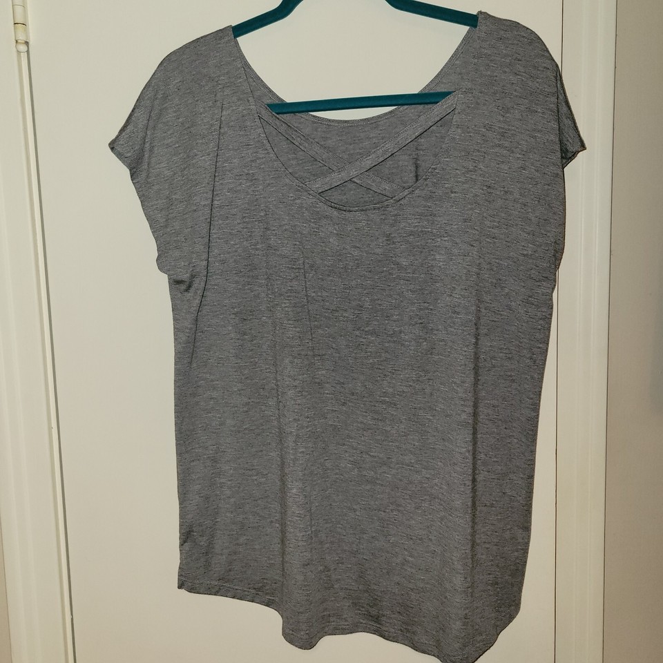Zelos Workout Top, Large, Gray eBay