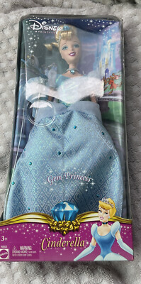 Disney Gem Princess Cinderella Doll W/Scepter Ring, Sparkling
