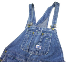 Big Smith 46 x 27 Denim Bib Overalls - Stains, Paint H2960