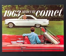 1963 Ford Mercury Comet Sales Brochure S-22 Custom Wagon Convertible Specs Vtg 1963 Ford Mercury Comet Sales Brochure S-22 Custom Wagon Convertible Specs Vtg