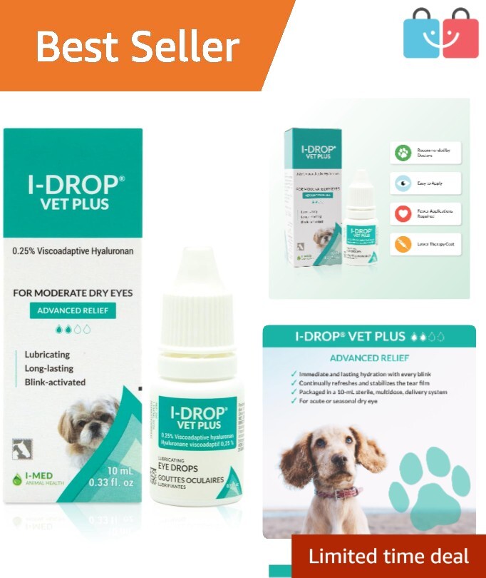 VET PLUS Pet Eye Drops: Superior Comfort Protection for Dogs 10ml  Multi-Dose - Main Image