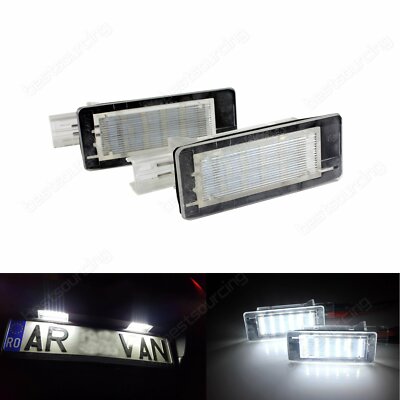 Éclairage Plaque D'Immatriculation LED Pour Duster & Logan MCV - Facile à Installer, Lumière Blanche Puissante
