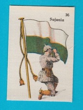 SILK ' FLAG WITH SOLDIER ' - SAXONY - LA FAVORITA (CANARY ISLANDS) - 1915