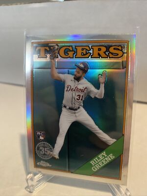 2023 Topps Chrome 1988 Riley Greene RC 88BC-5 Refractor. Detroit Tigers