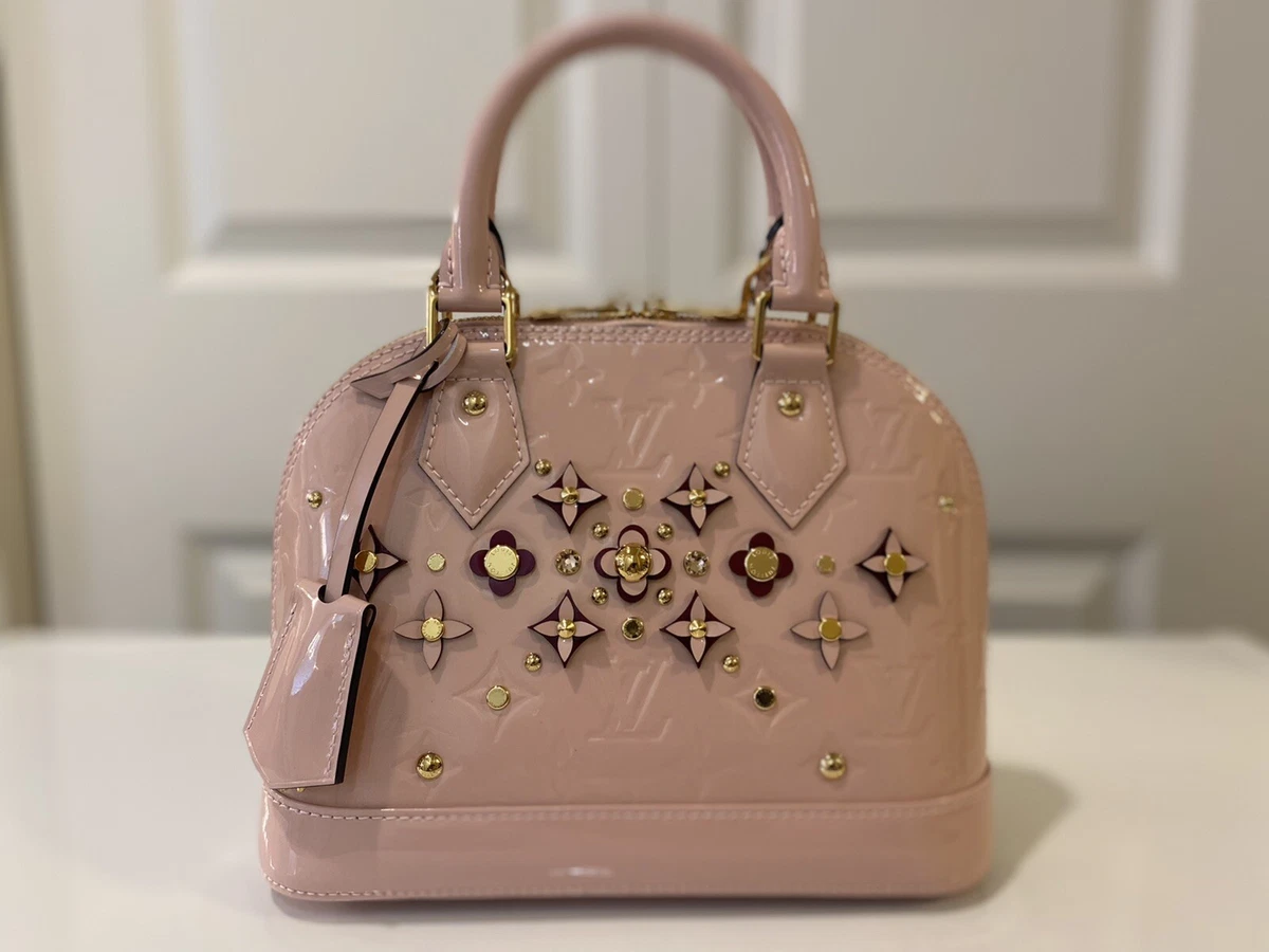 Louis Vuitton Light Pink Vernis Monogram Alma BB