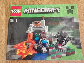 LEGO Minecraft The Cave 21113 100% Complete w/ Manual And Box