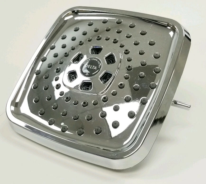 Delta H2O kinetic Raincan Square ShowerHead Polished Chrome Adjustable 52690-CH