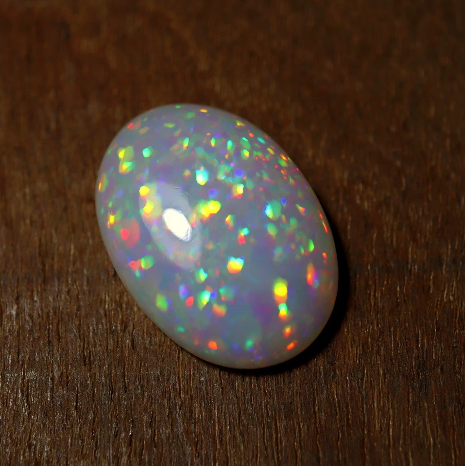 11.8 Cts 22.3x15.9 MM Real AAA Grade Rainbow Fire Ethiopian Opal Oval Cabochon - Image 2 of 4