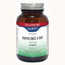 QUEST Super Once A Day Timed Release Multi-Nutrient 120 tablets EXTRA VALUE PACK