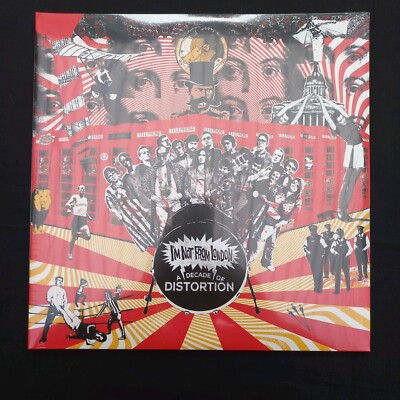 I'M NOT IN LONDON, A DECADE OF DISTORTION- VINYL LP MINT STILL IN CELLOPHANE 