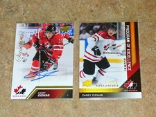  2 Casey Cizikas 2013-14 UD Team Canada (Gold Exclusives /10) and Autographs 109