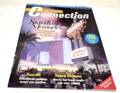 OBSOLETE STARDUST MEMORIES CLOSING LAS VEGAS CASINO CONNECTION MAGAZINE OCT 2006