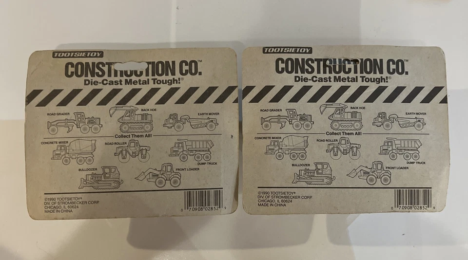 Tootsietoy Yellow Concrete Mixer  & Road Roller 1987  Die-Cast Hard Body - Image 2 of 2