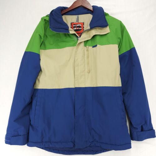 Burton Dry Ride Dhaka Jacket Boys L 14/16 Color Blocking Snow Board - Picture 1 of 15