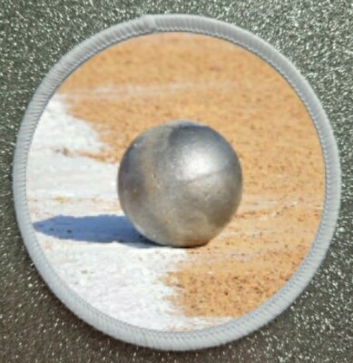 3'' Shot Put Throw Throwing Field Iron / Sew On Sublimation Patch Badge  
