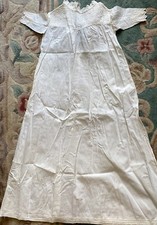 Antique Finest Christening Gown For Bisque Doll Or Early Doll