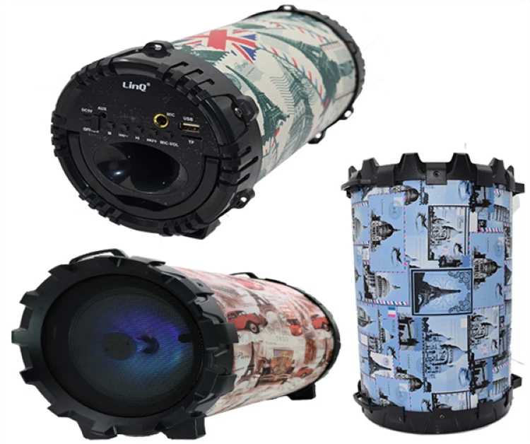 ALTOPARLANTE SUBWOOFER PORTATILE 4 POLLICI LINQ BLUETOOHT KTS-806 RADIO MP3 AUX - Immagine 3 di 3