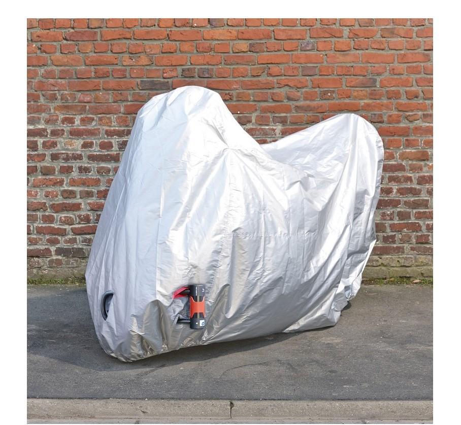 Housse scoot 188x102x115cm idéale pour le stationnement urbain en extérieur