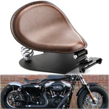 Asiento individual de motocicleta de 3" con soporte de resorte para Harley Honda Chopper Bobber personalizado