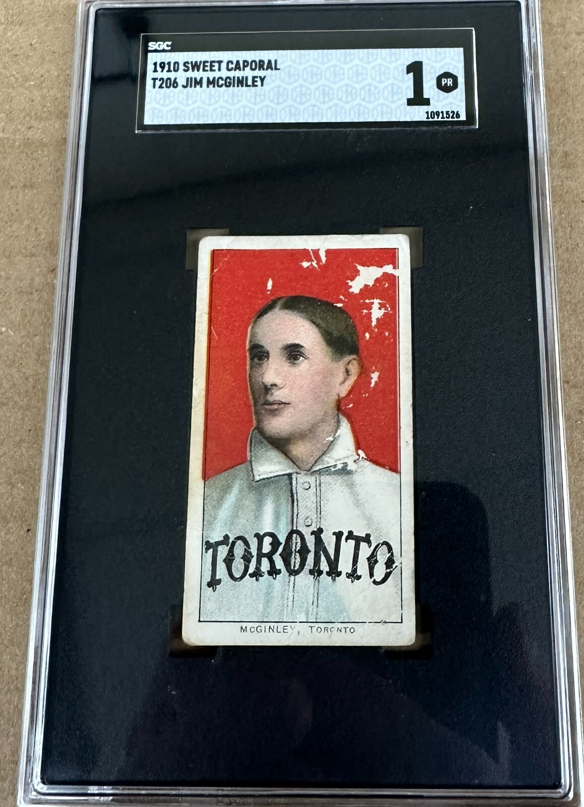 T206 Jim McGinley Toronto Sweet Caporal SGC 1