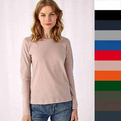 B&C Women's T-Shirt #E150 Long Sleeve TW06T Damen T-Shirt NEU