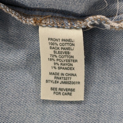 Mudd Distressed Denim Blue Jean Jacket Womens Size Medium - 第 5/9 張圖片