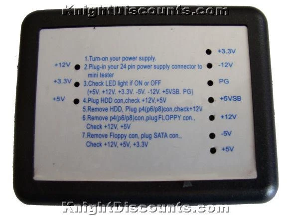 ATX Power Supply Tester for 20 & 24 Pin PSU - US Seller - Diagnostic Tool - NEW! - Image 2 of 2