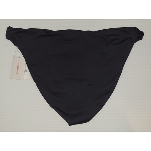 NWT Good American Black Basic Bikini Bottom Stretch Size 6 GSW004 - Picture 2 of 4