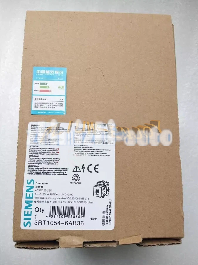 1PCS New SIEMENS AC Contactor 3RT1054-6AB36 3RT10546AB36 3RT1 054-6AB36