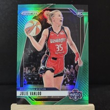 2024 Panini Prizm WNBA Julie Vanloo #42 (RC) Washington Mystics Green Prizm