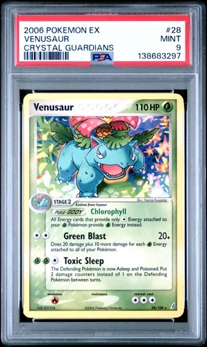 2006 POKEMON EX CRYSTAL GUARDIANS #28 VENUSAUR PSA 9