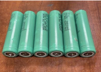 Lot of 6 Lithiumion cells (Samsung 25r)