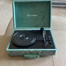 Crosley Cruiser Turquoise Portable Suitcase Record Player Turntable