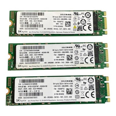 Lot of 3 | SK hynix SC311 512GB M.2 2280 SATA III SSD