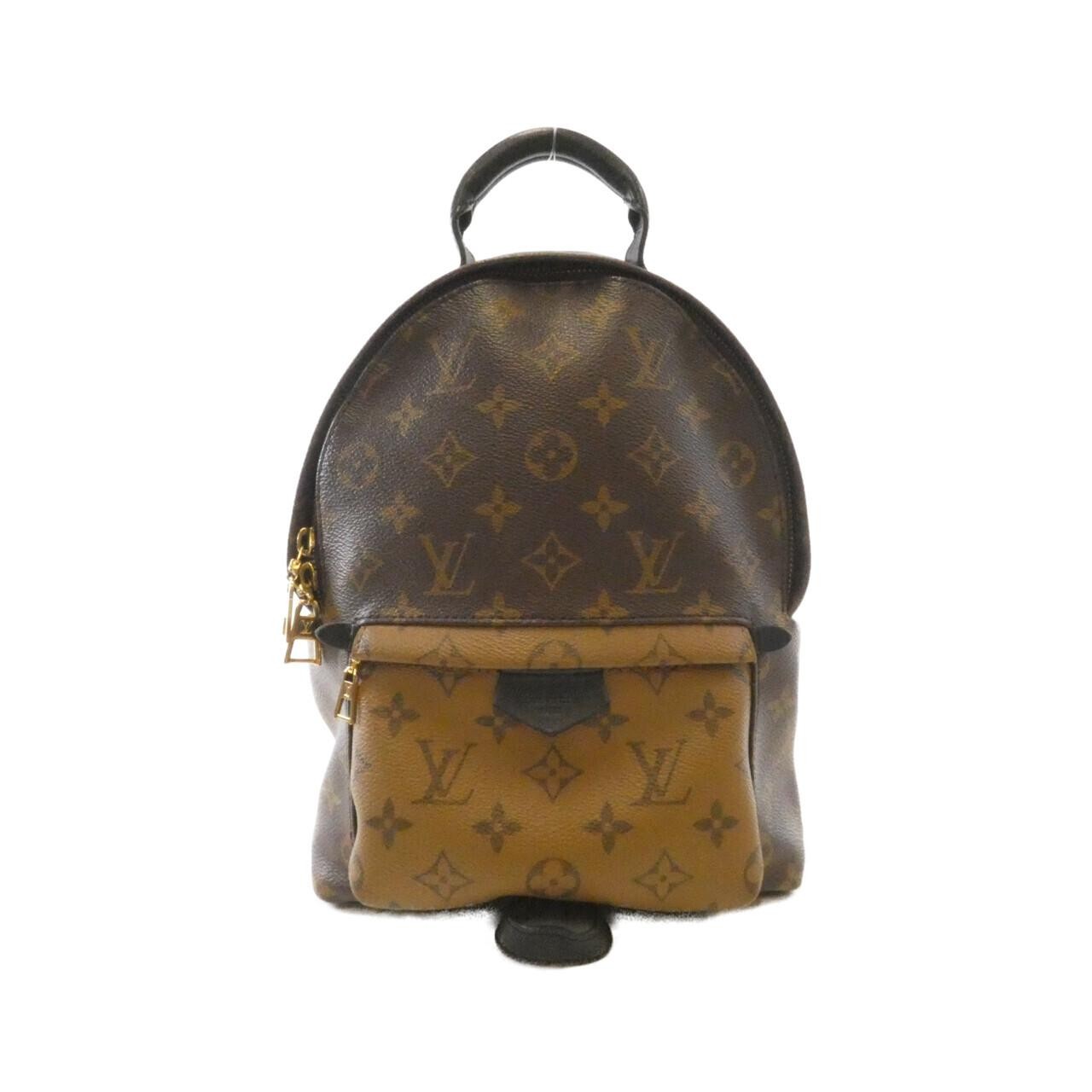 Authentic LOUIS VUITTON Monogram reverse Palm Springs Back Pack PM M44870 Ruc...