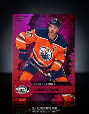 2020-21 Skybox Metal Universe CONNOR McDAVID Precious Metal Gems Red /100 PMG