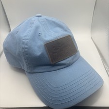 Vineyard Vines Blue Leather Patch Whale Hat Cap Leather Adjustable Strap