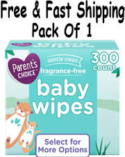 Parent's Choice Fragrance-Free Baby Wipes, 300 Count