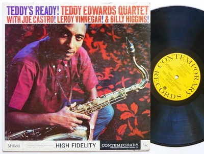 TEDDY EDWARDS Teddy's Ready! LP CONTEMPORARY M 3583 US '61 DG MONO Billy Higgins