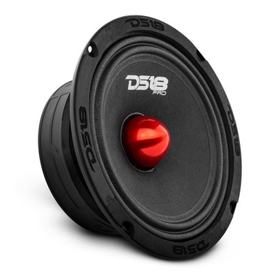 DS18 PROGM6B Loudspeaker  6.5'', Midrange, Red Aluminum Bullet, 480W Max, 140W...