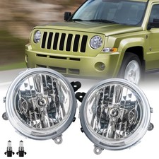Headlights Lr Factory Style Headlamps For 2007-2017 Jeep Patriot Wbulbs