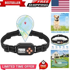 GPS Wireless Dog Fence, Electric Pet Fence System, Waterproof Collar, Beep Vi...